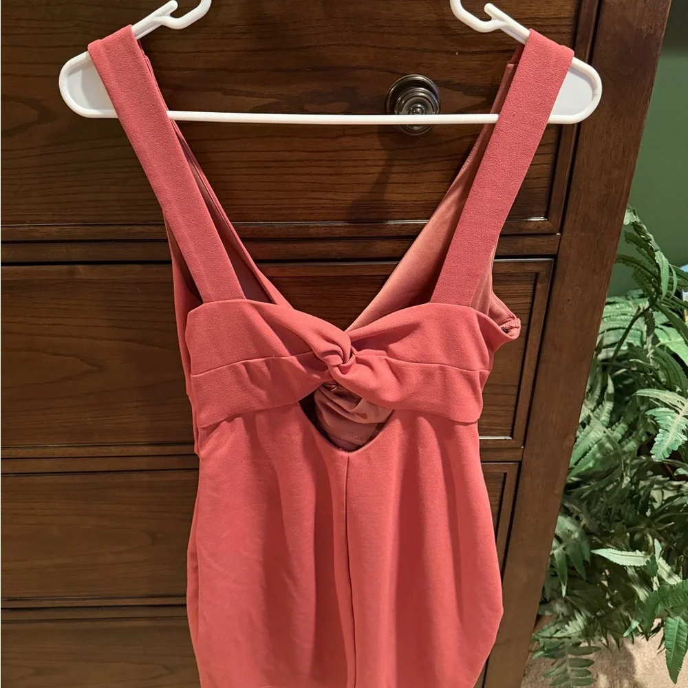 Must Be a Twist of Fate Dusty Rose Bodycon Mini Dress - Picture 2 of 5